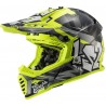 LS2 MX437 FAST EVO MINI CRUSHER BLACK YELLOW